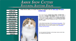 Desktop Screenshot of ambersnowcattery.com